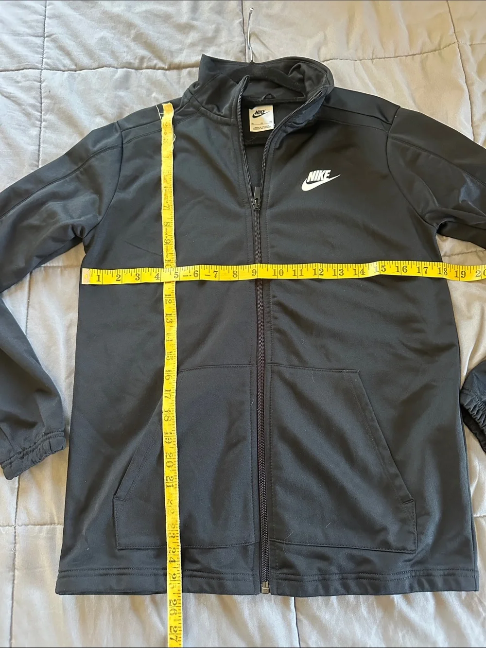 Boys Nike Black Lightweight Full-Zip Shirt Jacket